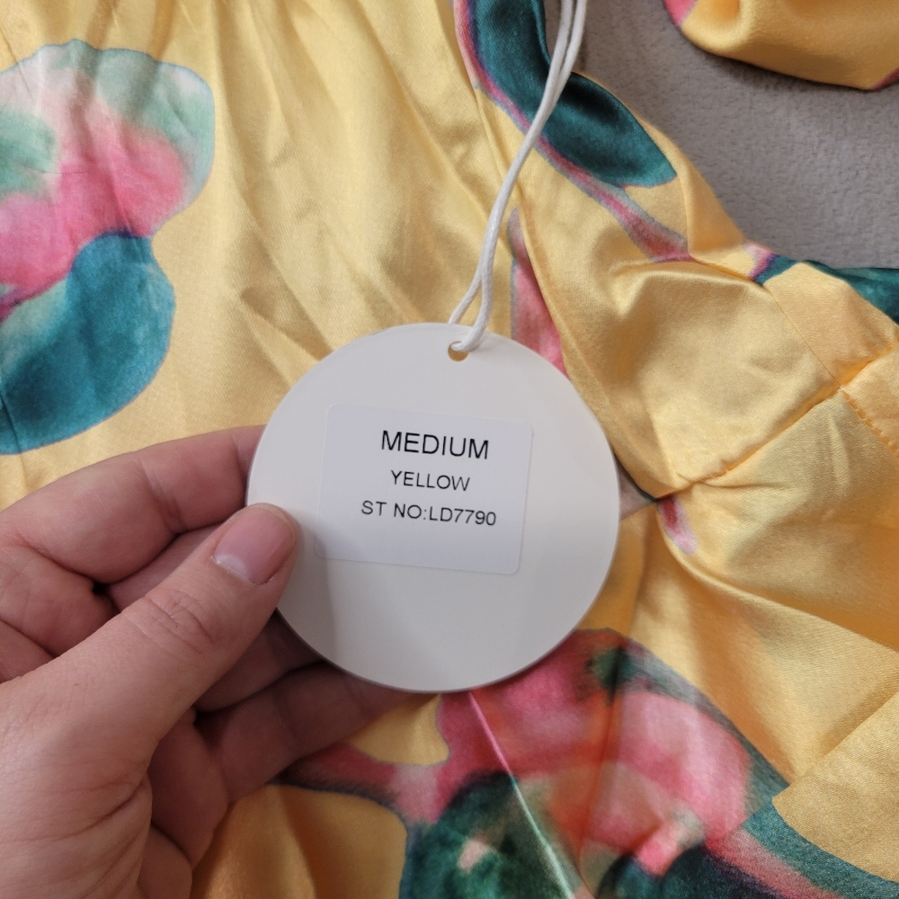 Luxxel Yellow Floral Mini Dress - Picture 8 of 11